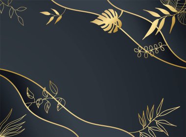 Modern siyah ve altın rengi soyut arkaplan