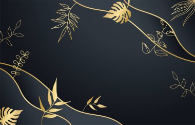 Modern siyah ve altın rengi soyut arkaplan