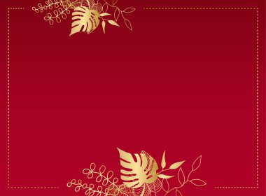 Birinci sınıf kırmızı düğün davetiyesi tasarımı şablonu