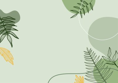 Çiçek ve yaprak ile soyut arkaplan