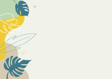 Çiçek ve yaprak ile soyut arkaplan