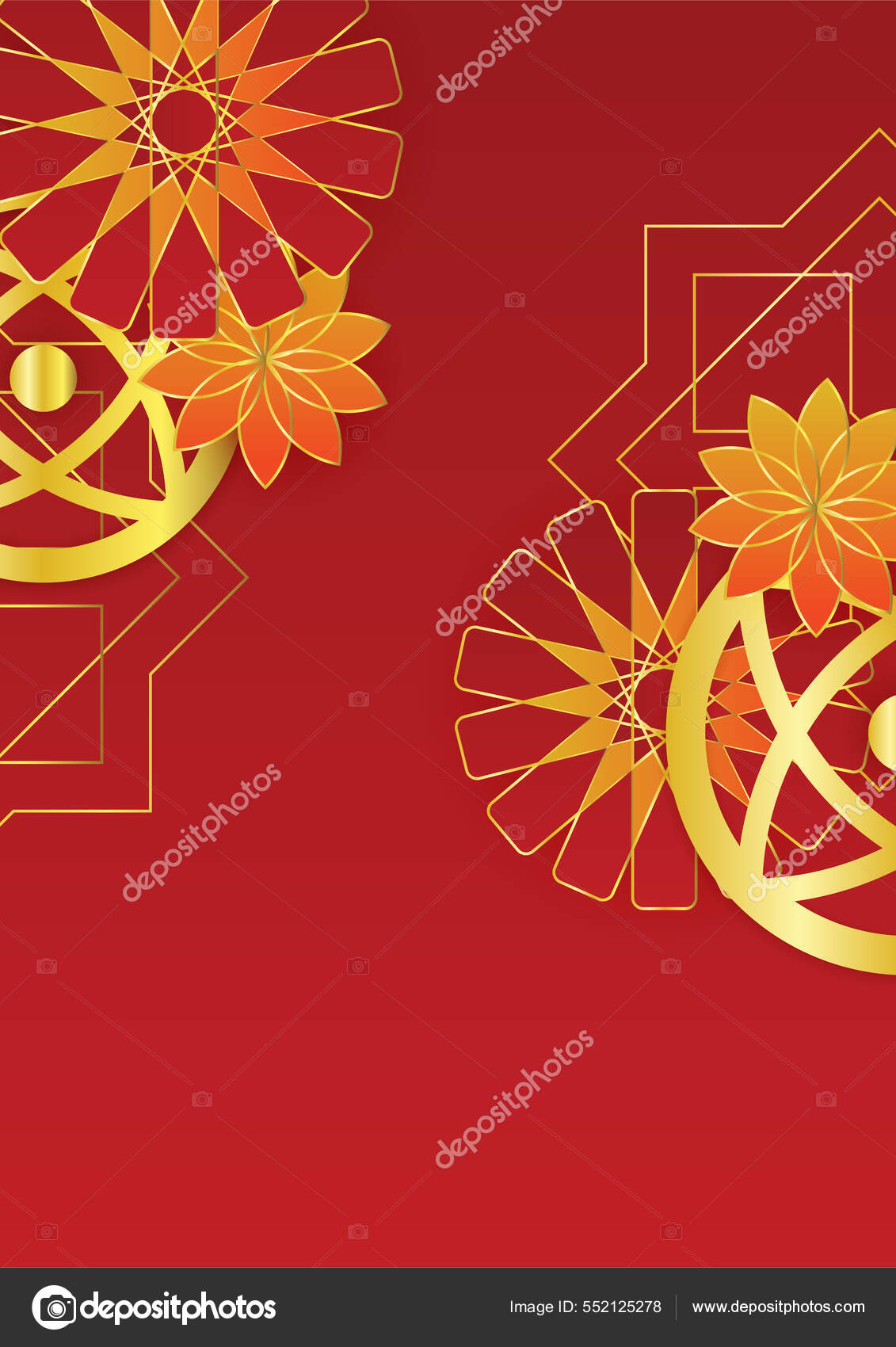 Trendy Islamsk Plakatbakgrunn Med Moske Arabiske Mønstre Lanterne Månen  Halvmånen stockvektor © salmanalfa #552125278, image size:1131x1700