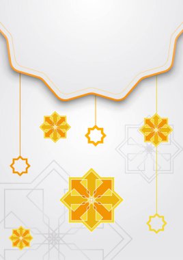 Cami, Arap desenli, fenerli, ay ve hilal şeklinde modaya uygun bir poster. Tebrik kartı, poster, afiş, davetiye, broşür, ramazan, bayram, adha, iftar daveti için kullanılabilir.