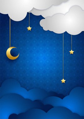 Cami, Arap desenli, fenerli, ay ve hilal şeklinde modaya uygun bir poster. Tebrik kartı, poster, afiş, davetiye, broşür, ramazan, bayram, adha, iftar daveti için kullanılabilir.