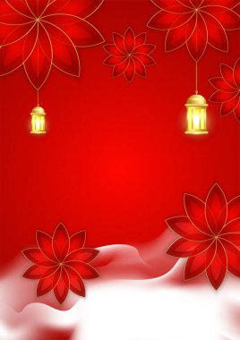 Cami, Arap desenli, fenerli, ay ve hilal şeklinde modaya uygun bir poster. Tebrik kartı, poster, afiş, davetiye, broşür, ramazan, bayram, adha, iftar daveti için kullanılabilir.