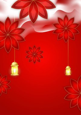 Cami, Arap desenli, fenerli, ay ve hilal şeklinde modaya uygun bir poster. Tebrik kartı, poster, afiş, davetiye, broşür, ramazan, bayram, adha, iftar daveti için kullanılabilir.