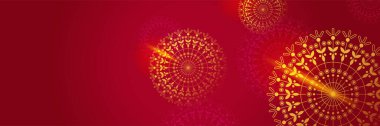 Lüks ramazan arka planı kırmızı arabesk desenli Arap islami doğu tarzı. Baskı, poster, kapak, broşür, broşür, afiş için dekoratif tasarım.