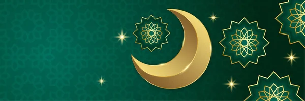 Ramadán Kareem Fondo Bandera Ramadán Plantillas Diseño Vacaciones Islámicas Con — Vector de stock