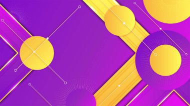 çember gradyan mor memphis geometrik Soyut Tasarım Arkaplanı