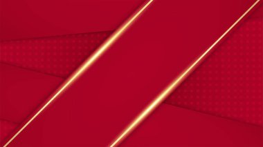 Posterler, afişler, iniş sayfası konsepti imajı için geometrik yaratıcı ve asgari gradyan kavramlara sahip soyut kırmızı arkaplan.