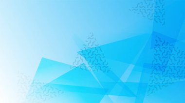 Geometrik şekilli soyut mavi arkaplan. Soyut, bilim, fütüristik, enerji teknolojisi konsepti. Işık ışınlarının dijital görüntüsü, mavi ışık, hız ve hareket bulanıklığı olan çizgiler