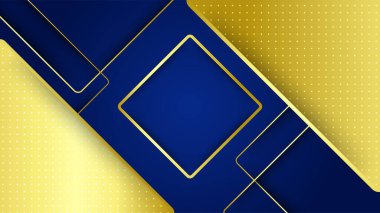 Mavi Soyut Tasarım Arkaplanı 'nda zarif bir satır altın