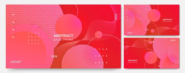 Geometrický Gradient Červená Abstraktní Design Pozadí — Stockový vektor