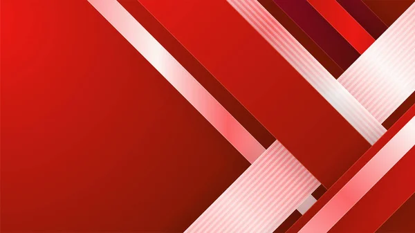 Dynamische Flüssigkeit Rot Geometrisch Mit Buntem Farbverlauf Hintergrund — Stockvektor