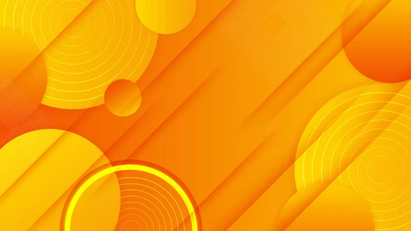 Modern Orange Geometric Abstract Presentation Background — Stock Vector