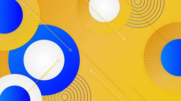 çember gradyan sarı memphis geometrik Soyut Tasarım Arkaplanı
