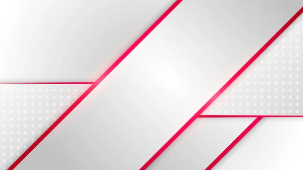 Moderne Rote Und Weiße Abstrakte Hintergrund Mit Linien — Stockvektor