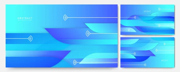 Transparent Farbverlauf Form Blau Geometrisch Abstraktes Design Hintergrund — Stockvektor