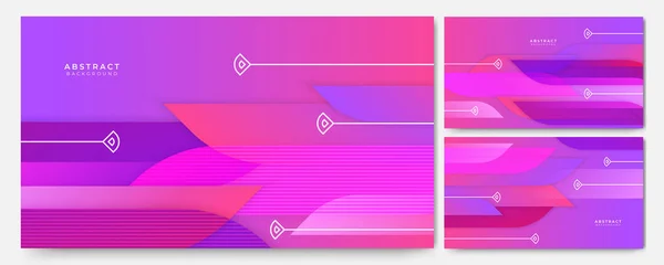 Transparant Verloop Vorm Paars Roze Geometrisch Abstract Ontwerp Achtergrond — Stockvector