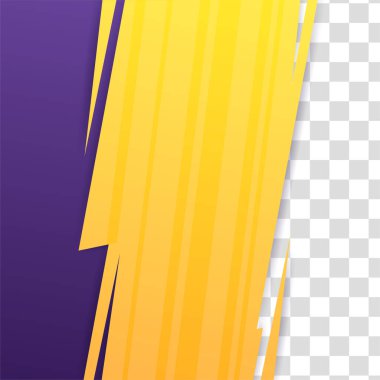 Flaş karıştırma çizgileri sarı mor renkli satış postası tasarım şablonu arka planı