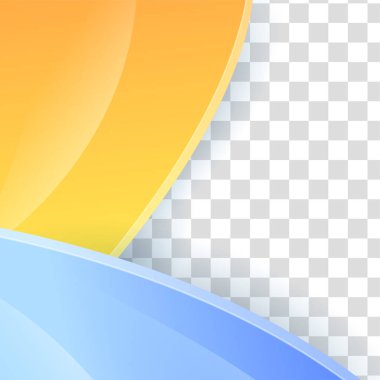 Dalga gradyanı mavi renkli satış sonrası tasarım şablonu arka planı