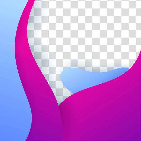波グラデーション紫青カラフルな販売ポストデザインテンプレート背景 — ストックベクタ