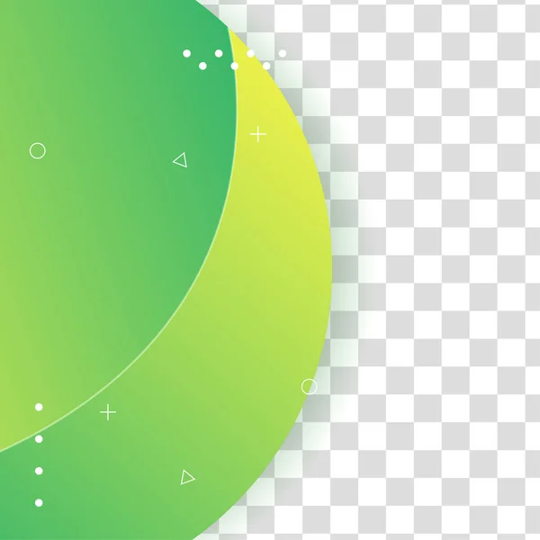 波グラデーショングリーンカラフルな販売ポストデザインテンプレート背景 — ストックベクタ