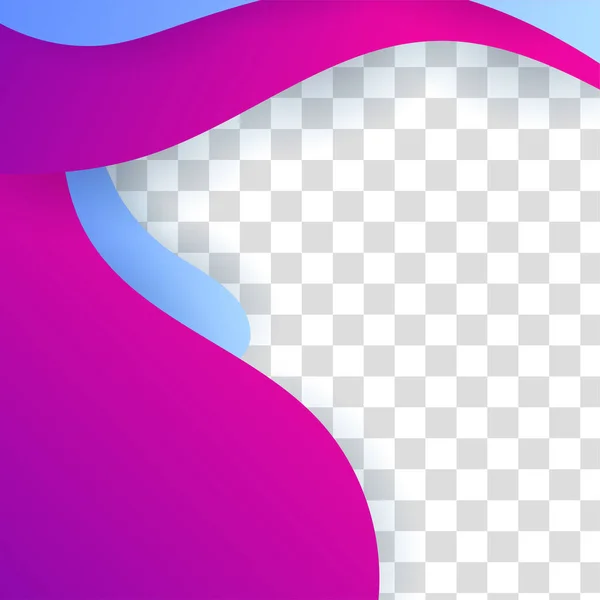 Wave Gradient Fialová Modrá Barevný Prodej Post Design Šablony Pozadí — Stockový vektor