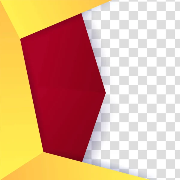 Gradienten Form Rot Gelb Bunt Verkauf Post Design Vorlage Hintergrund — Stockvektor