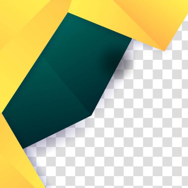 Gradyan şekli yeşil sarı renkli satış sonrası tasarım şablonu arka planı