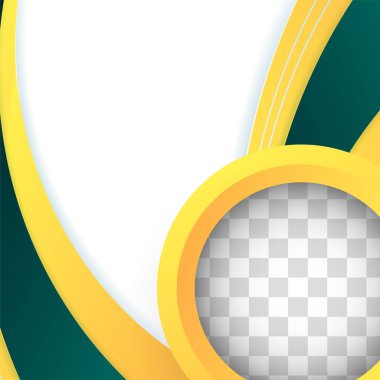 Modern dalga yeşil renkli satış sonrası tasarım şablonu arka planı