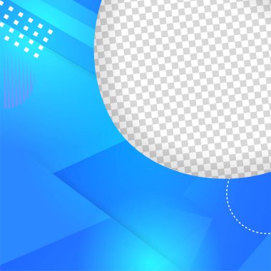 Bloob memphis transparant açık mavi renkli satış sonrası tasarım şablonu arka planı