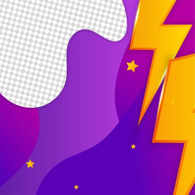 Flaş mega satış mor renkli satış sonrası tasarım şablonu arka planı