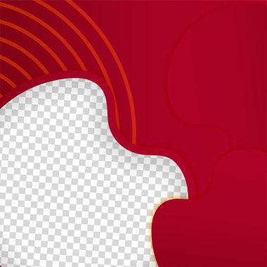 Gradyan dalga kırmızı renkli satış sonrası dizayn şablonu arka planı