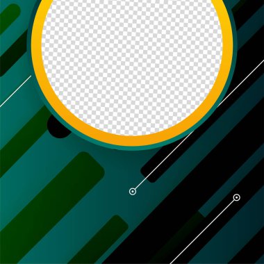 Gradyan çizgiler yeşil renkli satış sonrası tasarım şablonu arka planı