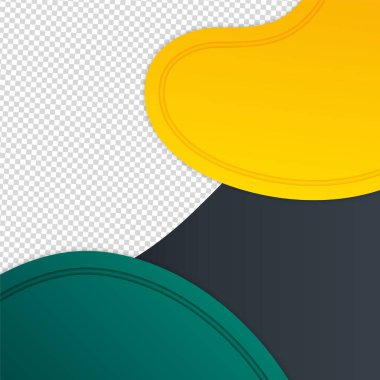 Gradyan dalgası yeşil mavi sarı renkli satış sonrası tasarım şablonu arka planı