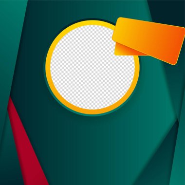 Modern daire satışı yeşil renkli satış postası tasarım şablonu arka planı