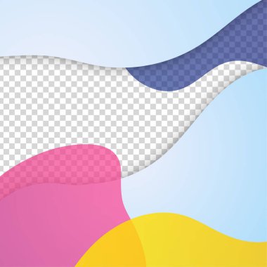 Pastel bloob mavi pembe renkli satış sonrası tasarım şablonu arka planı