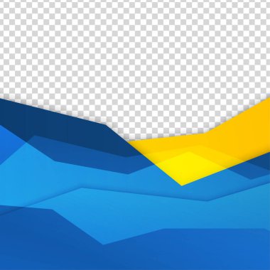 Gradyan şekli mavi sarı renkli satış sonrası tasarım şablonu arka planı