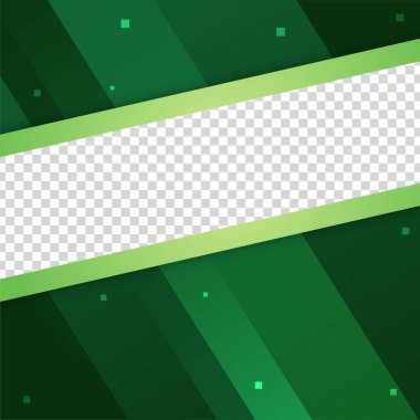 transparant çerçeve yeşil renkli satış sonrası tasarım şablonu arka planı