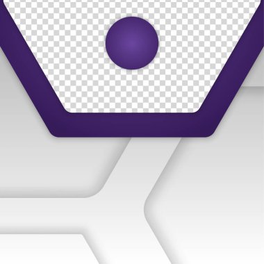 transparant altıgen mor renkli satış sonrası tasarım şablonu arka planı
