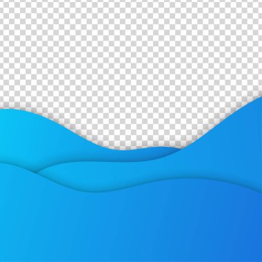 Modern Bloob transparant mavi renkli satış sonrası tasarım şablonu arka planı