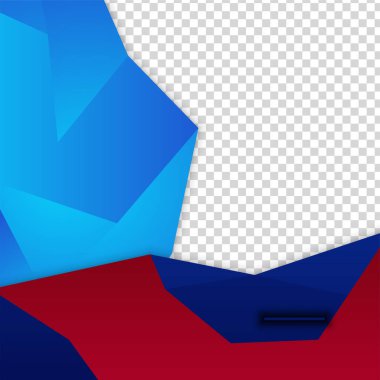 Gradyan şekil transparant mavi renkli satış sonrası tasarım şablonu arka planı