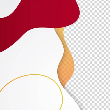 Bloob transparant kırmızı renkli satış sonrası tasarım şablonu arkaplanını temizle