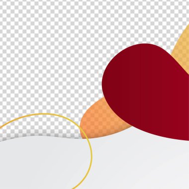 Bloob transparant kırmızı renkli satış sonrası tasarım şablonu arkaplanını temizle