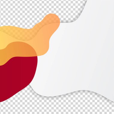 Temiz blup transparant kırmızı turuncu renkli satış post tasarım şablonu arka planı