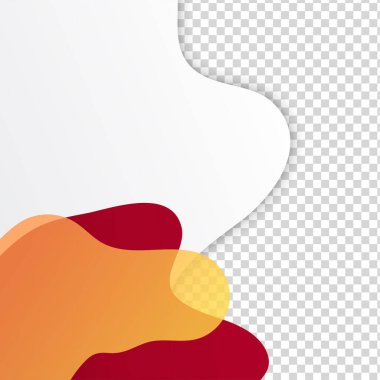 Temiz blup transparant kırmızı turuncu renkli satış post tasarım şablonu arka planı