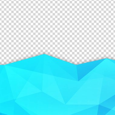 Gradyan şekil transparant mavi renkli satış sonrası tasarım şablonu arka planı