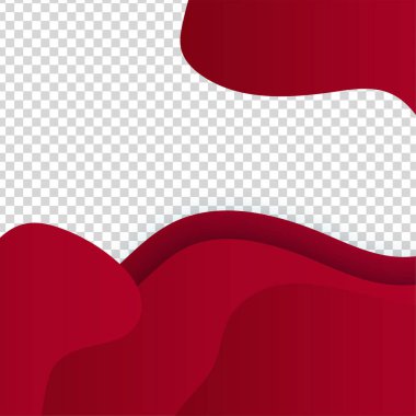 Transparant bloob kırmızı renkli satış sonrası tasarım şablonu arka planı