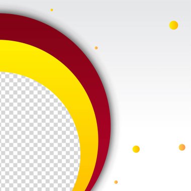 Çember transparant kırmızı sarı renkli satış sonrası tasarım şablonu arka planı